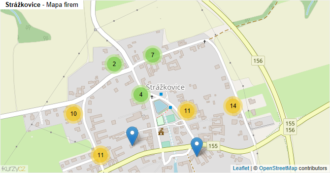 Strážkovice - mapa firem