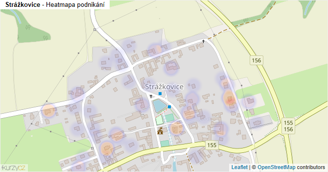 Strážkovice - mapa podnikání