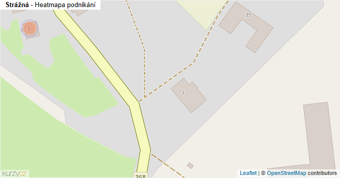 Strážná - mapa podnikání