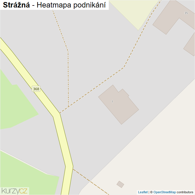 Mapa Strážná - Firmy v obci.