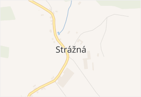 Strážná v obci Strážná - mapa části obce