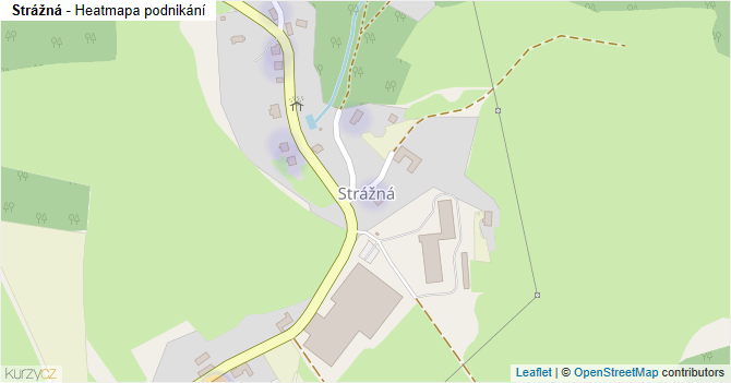 Strážná - mapa podnikání