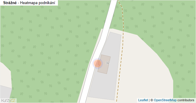 Strážné - mapa podnikání