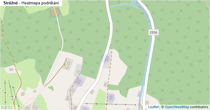 Strážné - mapa podnikání