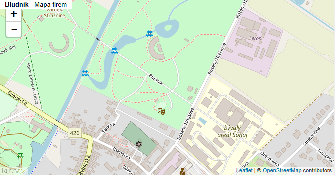 Bludník - mapa firem