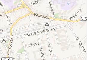 Jiřího z Poděbrad v obci Strážnice - mapa ulice
