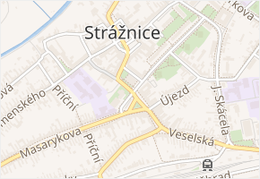 Kostelní v obci Strážnice - mapa ulice
