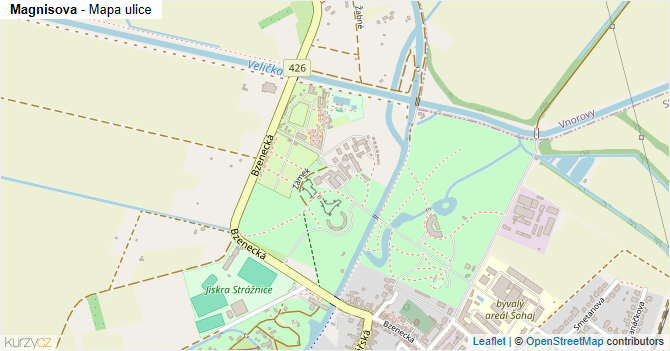 Magnisova - mapa ulice