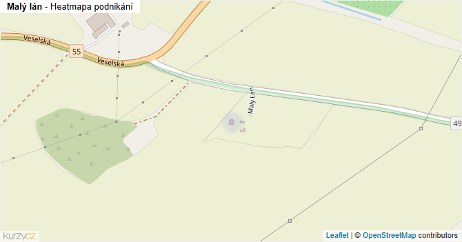 Malý lán - mapa podnikání