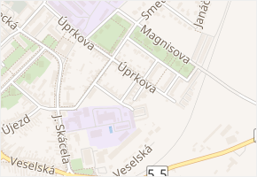 Poláčkova v obci Strážnice - mapa ulice