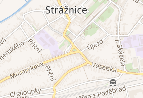 Předměstí v obci Strážnice - mapa ulice