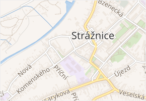 Preláta Horného v obci Strážnice - mapa ulice