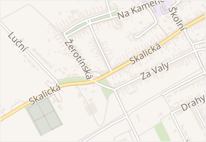 Skalická v obci Strážnice - mapa ulice