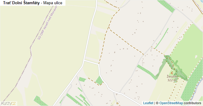 Trať Dolní Štamfáty - mapa ulice