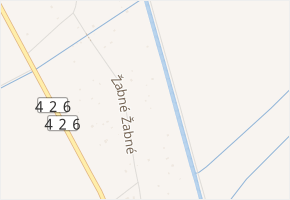 Žabné v obci Strážnice - mapa ulice