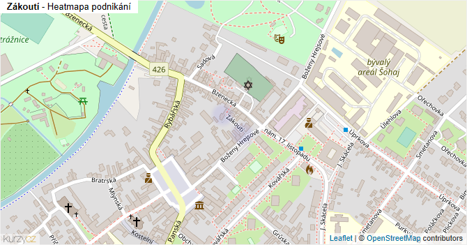 Zákoutí - mapa podnikání