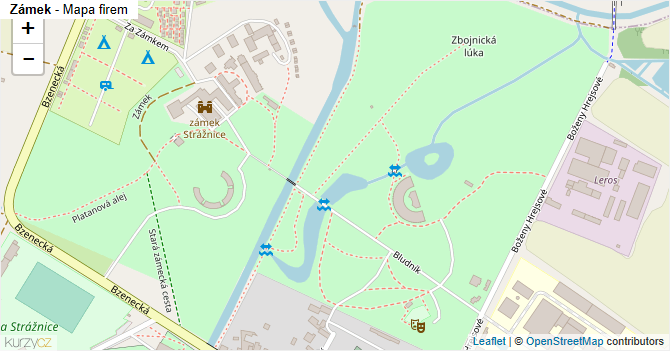 Zámek - mapa firem