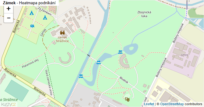 Zámek - mapa podnikání
