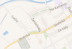 Žerotínská v obci Strážnice - mapa ulice