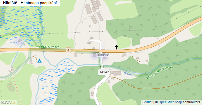Hliniště - mapa podnikání
