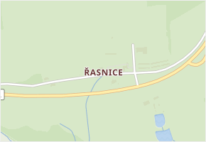 Řasnice v obci Strážný - mapa části obce