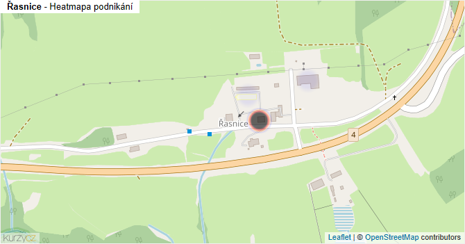 Řasnice - mapa podnikání