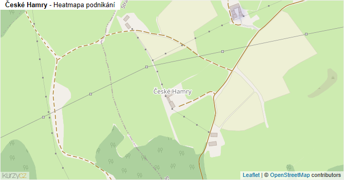 České Hamry - mapa podnikání