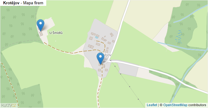 Krotějov - mapa firem