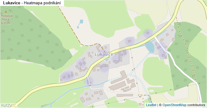 Lukavice - mapa podnikání