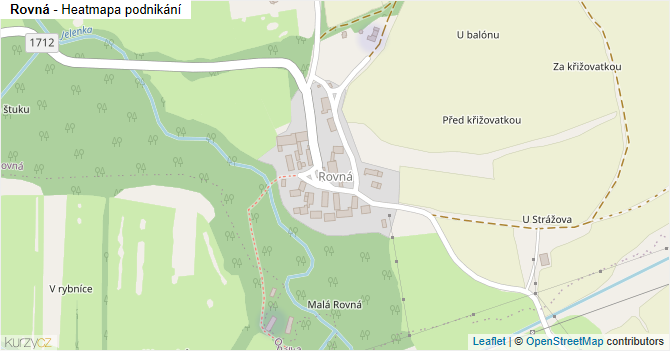 Rovná - mapa podnikání