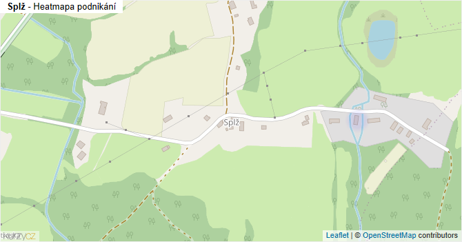 Splž - mapa podnikání