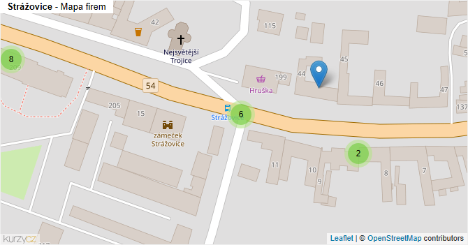 Strážovice - mapa firem