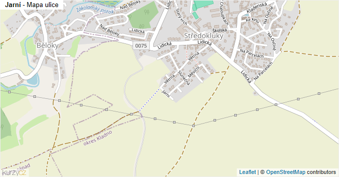 Jarní - mapa ulice