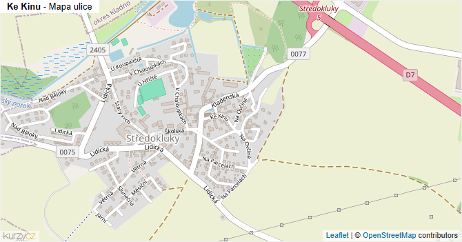 Ke Kinu - mapa ulice