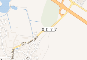 Kladenská v obci Středokluky - mapa ulice