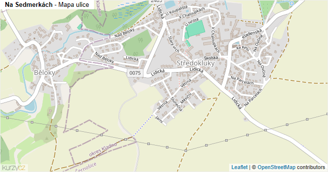 Na Sedmerkách - mapa ulice