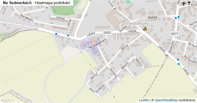 Na Sedmerkách - mapa podnikání
