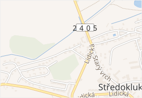 Pod Sedličkami v obci Středokluky - mapa ulice