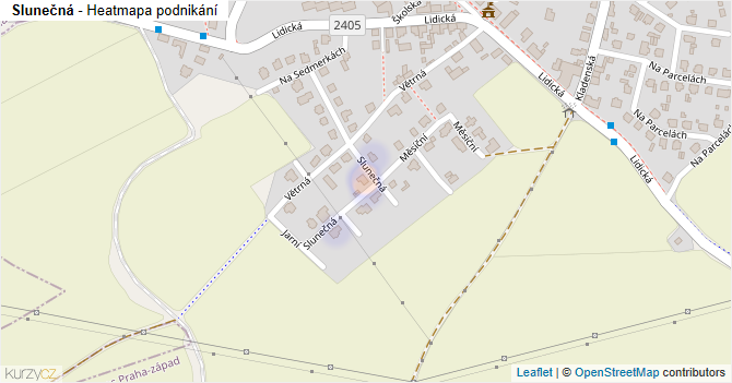 Slunečná - mapa podnikání