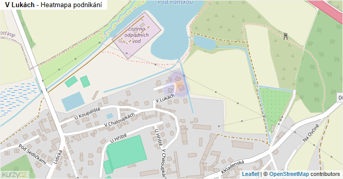 V Lukách - mapa podnikání