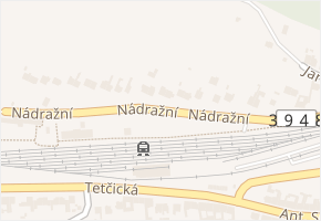 Nádražní v obci Střelice - mapa ulice