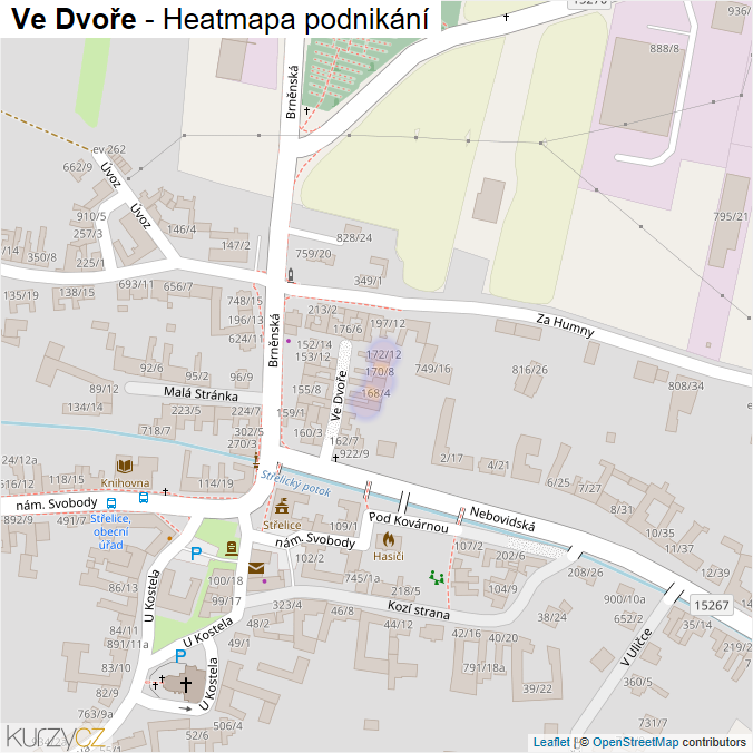 Mapa Ve Dvoře - Firmy v ulici.