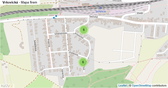 Vršovická - mapa firem