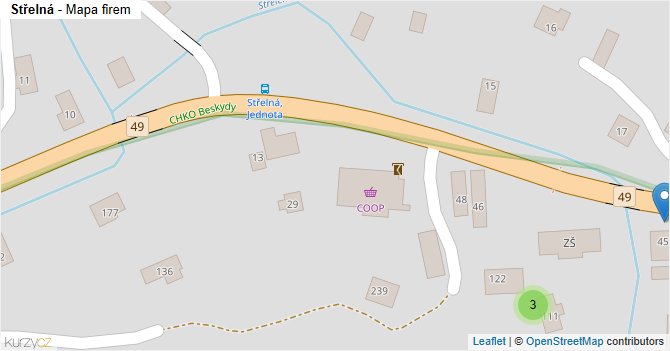 Střelná - mapa firem