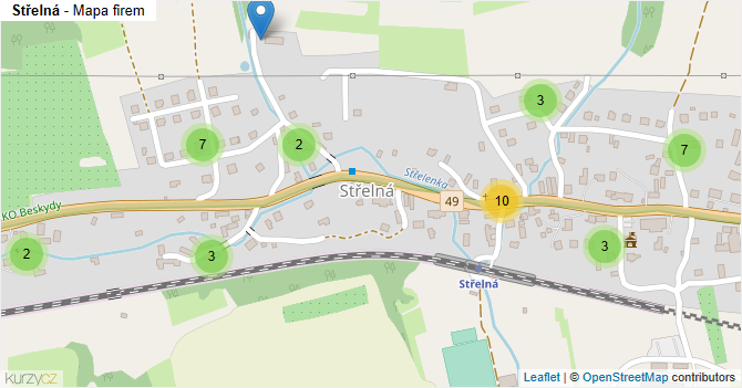 Střelná - mapa firem