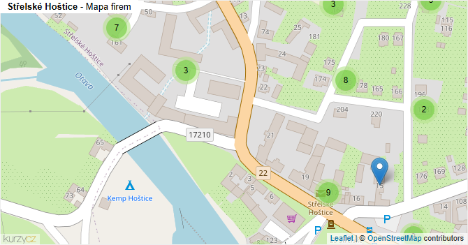 Střelské Hoštice - mapa firem