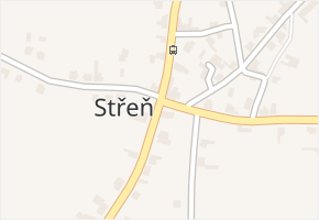 Střeň v obci Střeň - mapa části obce