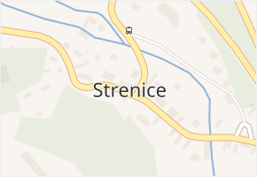 Strenice v obci Strenice - mapa části obce