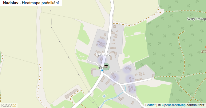 Nadslav - mapa podnikání