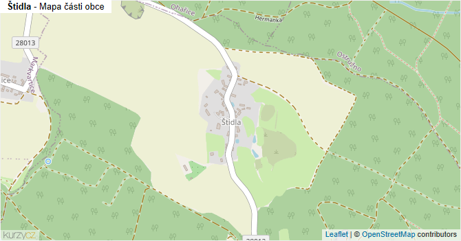 Štidla - mapa podnikání